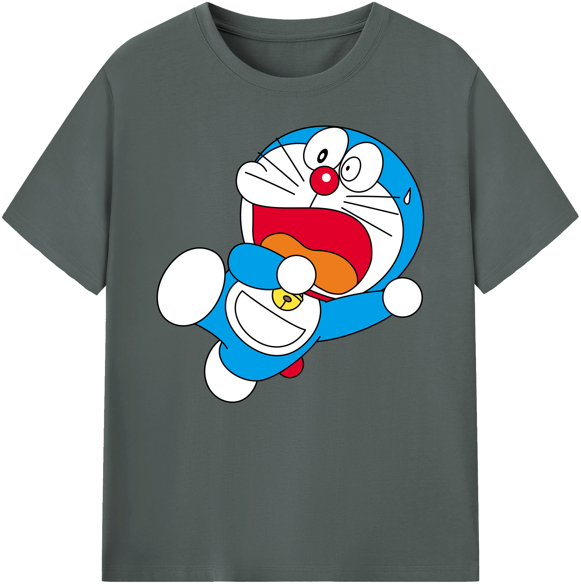 （画像用） ドラえもん Doraemon 綿100％ メンズ半袖Tシャツ｜肌触りやわらか＆通気性